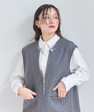 Phoebe マルチwayメタルボール×パールネックレス シルバー