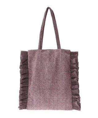 Green Parks ・ＱＵＯＮ　ラメフリルシンプルトート Pink