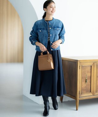 組曲 コットンバスクロング Tシャツ ブラック系1