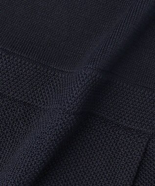 TOCCA 【WEB限定・鈴木ゆうかさん着用】HONEYCOMB MESH KNIT ニットドレス ネイビー系