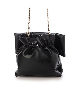 UNBILLION カカトゥ kakatoo / リボンチェーンショルダー ブラック