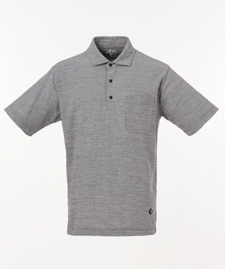 JOSEPH ABBOUD MOUNTAIN クールスキン鹿の子 ポロシャツ ライトグレー系