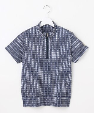 23区GOLF 【WOMEN】モノグラム柄 ハーフジップカットソー ネイビー系5