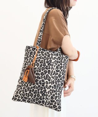 Green Parks ポーチ付ジャガードＡ４トートバッグ Orange