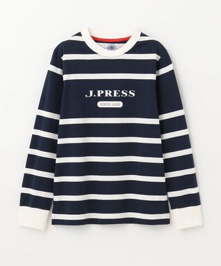 J.PRESS KIDS 【110-130cm】ボーダー カットソー ネイビー系1