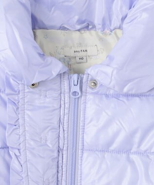 ANY KIDS 【洗濯機OK】中綿 Aライン コート サックスブルー