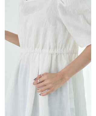 earth music&ecology スクエアネックチュニック Off White