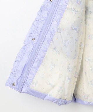 ANY KIDS 【洗濯機OK】中綿 Aライン コート サックスブルー