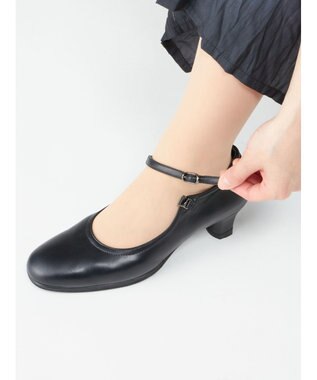 ASICS WALKING ペダラウォーキングシューズ 2E ヒール高4.5cm ブラック系