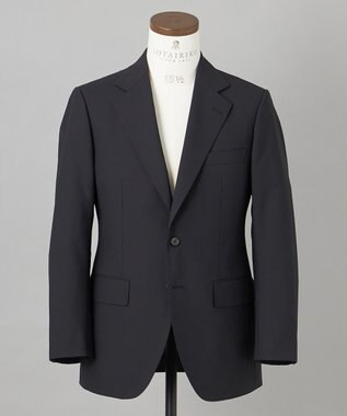 GOTAIRIKU フォーマルシーンにも対応可【ロングシーズン対応】WOOL×POLYESTER ベーシックスーツ（ブラック） ブラック系