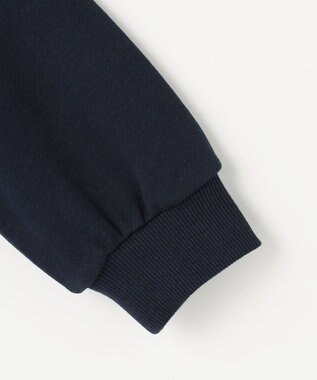 組曲 KIDS 【110-140㎝】ラウンドカラージップアップパーカー ネイビー