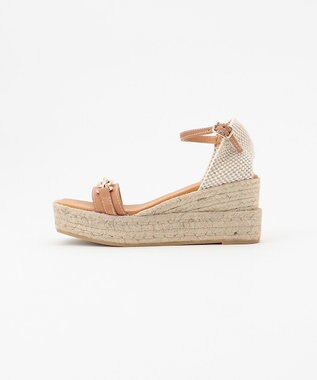 GRACE CONTINENTAL MAYPOLチェーンサンダル キャメル