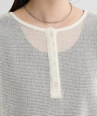 Green Parks 前後２ｗａｙコットンメッシュプルオーバー White