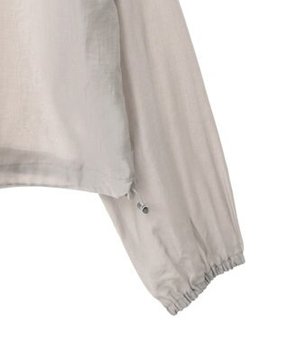 earth music&ecology シアーショートシャツブルゾン Gray Beige