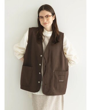 CRAFT STANDARD BOUTIQUE 【リサイクル】ヘビーツイルワークベスト Brown