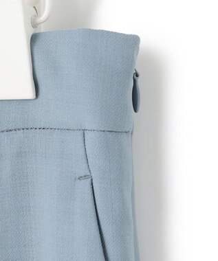 ICB 【洗える】ウール2WAYストレッチ ワイドストレートパンツ ブルーシェイド系