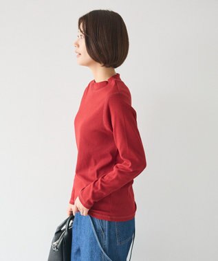CRAFT STANDARD BOUTIQUE スパンフライスハイネックTEE Dark Red