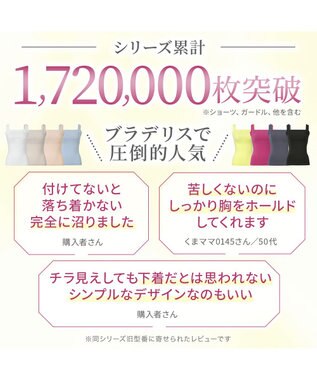 BRADELIS New York 【BRADELIS NewYork peace】綿混楽々バストキープブラキャミ24 ブラデリス 綿混素材で快適に補正 ブラトップ DB524203 パイナップル