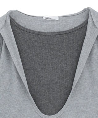 CRAFT STANDARD BOUTIQUE レイヤード風フード付きプルオーバー Gray