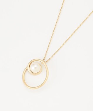 J.PRESS LADIES カーブパール ネックレス ゴールド系