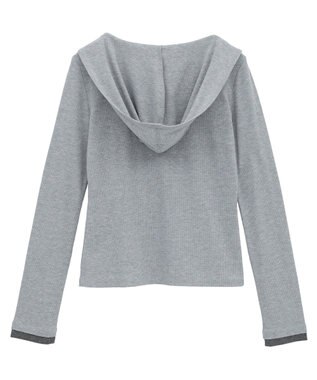 CRAFT STANDARD BOUTIQUE レイヤード風フード付きプルオーバー Gray