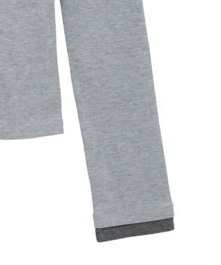 CRAFT STANDARD BOUTIQUE レイヤード風フード付きプルオーバー Gray