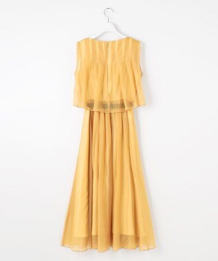 23区 【APPLAUDIR】グロッシーオーガンザ ドレス イエロー系