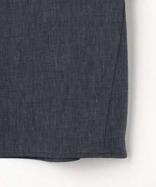 J.PRESS LADIES S リネンバイオシャンブレー ブラウス ネイビー系