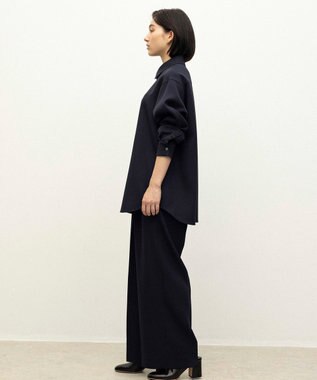 NAVE 【ReNAVE】ウォッシャブルツイル シャツ ネイビー系