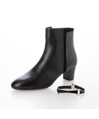 Riz raffinee <Riz raffinee>【2WAY】ベルト付ショートブーツ ブラック