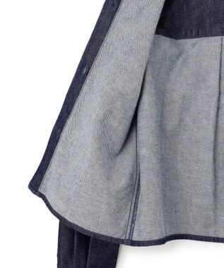NAVE 【ReNave・セットアップ可/洗える】マーセライズデニムシャツ ネイビー系