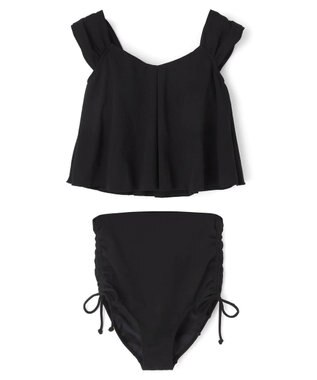 San-ai Resort（三愛水着楽園） ワンピ見えビキニ　9M・11L　【San-ai Resort（サンアイリゾート）】 ブラック