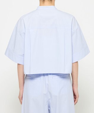 uncrave カラータイプライター ショートシャツ サックス