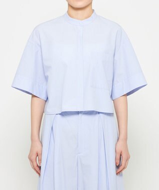 uncrave カラータイプライター ショートシャツ サックス