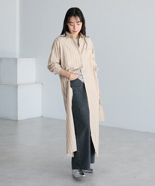 CRAFT STANDARD BOUTIQUE ストレートワイドデニムパンツ Gray