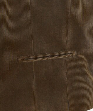 JOSEPH ABBOUD 【遠州産素材/オーガニックコットン】ソフトコーデュロイ ベスト ダークブラウン系