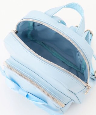 ANY KIDS リボン 合皮 リュックサック サックスブルー