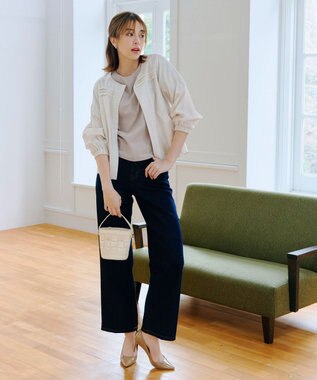 Tiaclasse 【UVケア・接触冷感】“あまラク” タックパフスリーブカットソートップス グレージュ