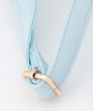 ANY KIDS リボン 合皮 リュックサック サックスブルー