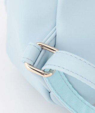 ANY KIDS リボン 合皮 リュックサック サックスブルー