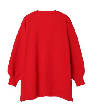 CRAFT STANDARD BOUTIQUE ＶネックＢＩＧシルエットカーディガン Red