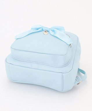 ANY KIDS リボン 合皮 リュックサック サックスブルー