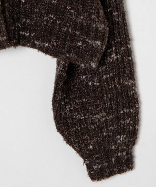 WEGO ミックスブークレ2WAYカーディガン ブラウン