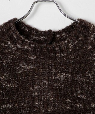 WEGO ミックスブークレ2WAYカーディガン ブラウン