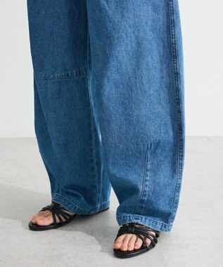 Green Parks ・ＤＯＵＢＬＥ　ＦＬＡＧＳリボン刺繍ポケットデニ Light Indigo