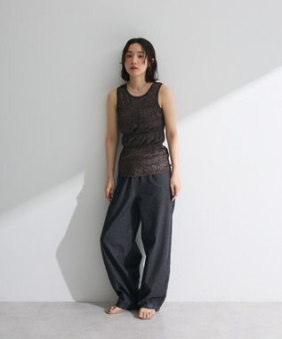 Green Parks ・ＤＯＵＢＬＥ　ＦＬＡＧＳリボン刺繍ポケットデニ Light Indigo