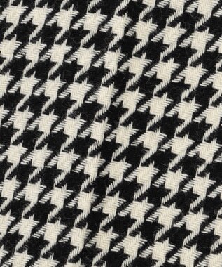 ICB L ハウンドトゥースツイード ワイドストレートパンツ オフホワイト×ブラック系