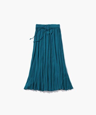 ATON RECYCLED FRESCA COTTON | フレアリブスカート GREEN