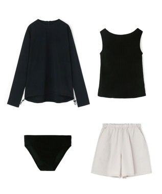 San-ai Resort（三愛水着楽園） 【WEB限定】ラッシュガード付き4点セット水着 9号11号13号【BeachQueen(ビーチクイーン）】 ブラック