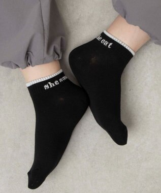 WEGO ラインロゴショートソックス